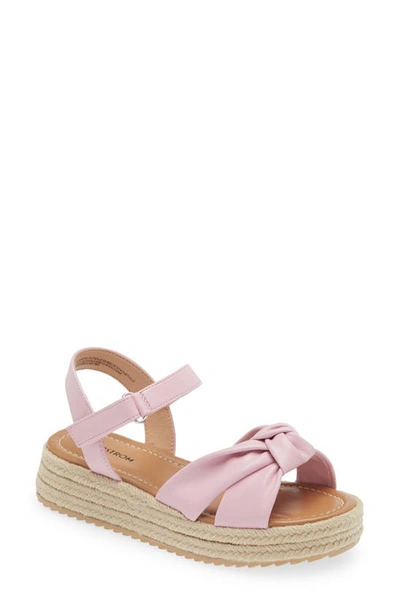 Nordstrom Kids' Bren Espadrille Wedge Sandal In Pink Fade