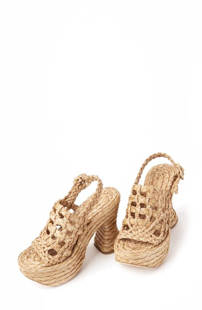 Paloma Barceló Bruna Platform Sandal In Neutrals