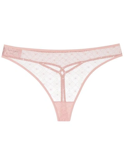 Marlies Dekkers Seduction Lace Thong In Pink