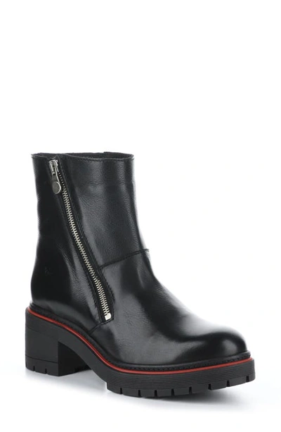 Bos. & Co. Zap Waterproof Suede Bootie In Black Feel Leather