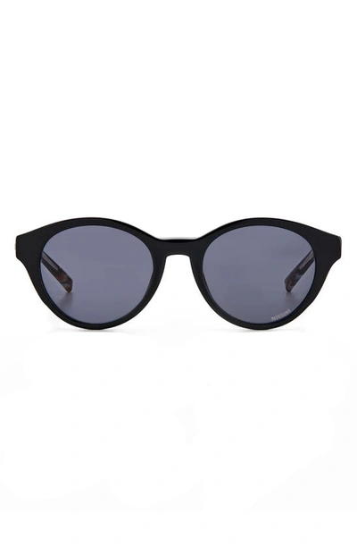 Missoni 49mm Round Sunglasses In Black/ Grey