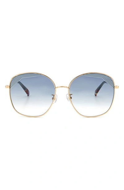 Missoni 59mm Oversize Round Sunglasses In Gold Green/ Grey Shaded