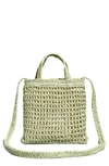 Madewell The Small Transport Straw Crossbody In Forgotten Landscape