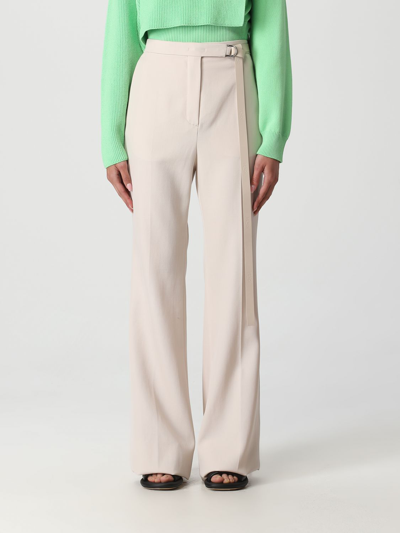 Fendi Flared Tailored Trousers In Beige