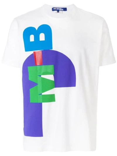 Junya Watanabe Abstract Text T-shirt In White