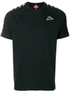 Kappa Short-sleeve Logo T-shirt In Black