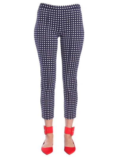 Michael Michael Kors Check Fantasy Trousers In Blue