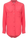 Equipment Button Pocket Shirt In Pink