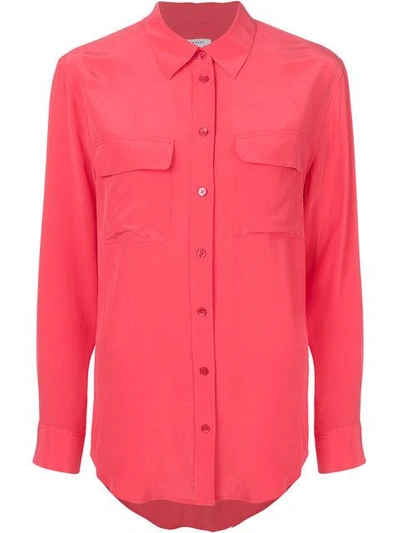 Equipment Button Pocket Shirt In Pink