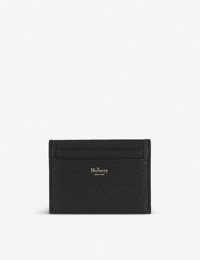 Mulberry Black Grained Leather Card Holder