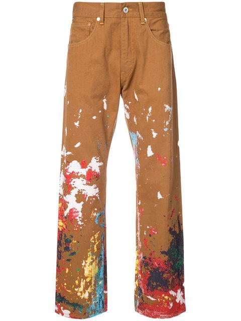 Junya Watanabe Man X Carhartt Paint Splatter Trousers | ModeSens