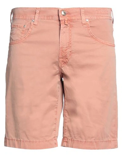 Jacob Cohёn Man Shorts & Bermuda Shorts Salmon Pink Size 30 Cotton, Elastane