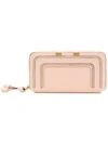 Chloé Marcie Continental Wallet In Nude & Neutrals