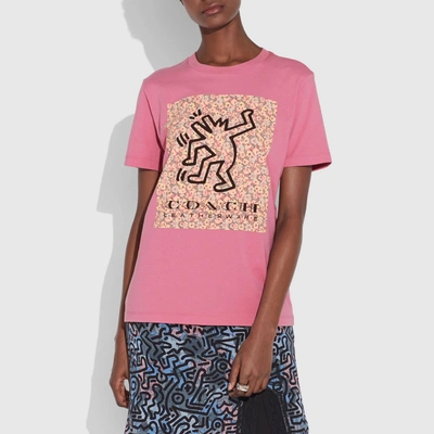 Coach X Keith Haring T-shirt In Fuschia