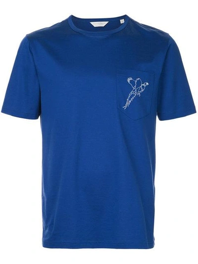 Gieves & Hawkes Partridge Print T-shirt In Blue