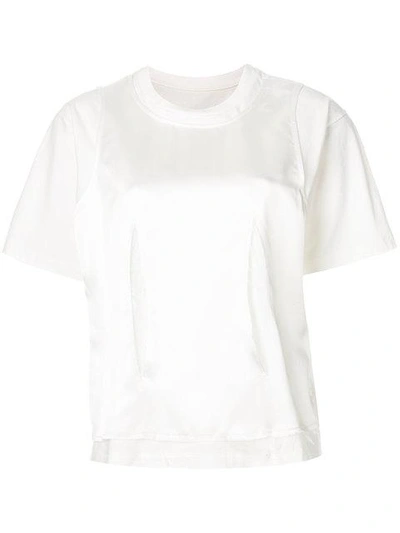 Mm6 Maison Margiela Loose Fit Layered T-shirt - White