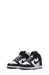 Nike Kids' Dunk Hi Basketball Shoe In White/ Black/ University Red