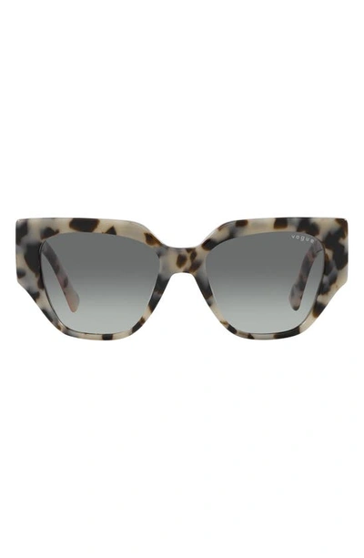 Vogue 52mm Gradient Irregular Sunglasses In Gradient Grey