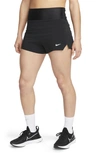 Nike Women's Dri-fit Swift High-waisted 3" Brief-lined Running Shorts In Black