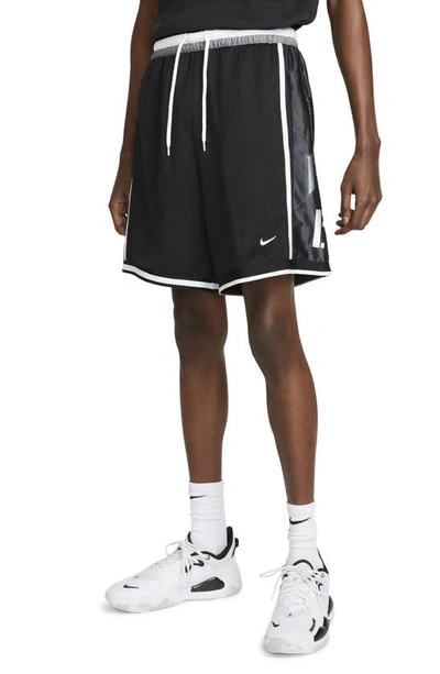 Nike Men's Dri-fit Dna 8" Basketball Shorts In Black