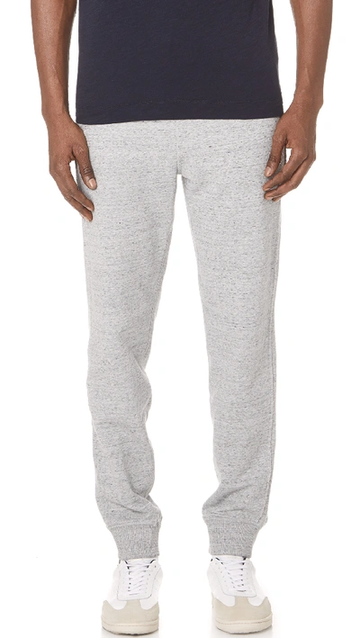 Club Monaco Raw Edge Sweatpants In Light Heather Grey