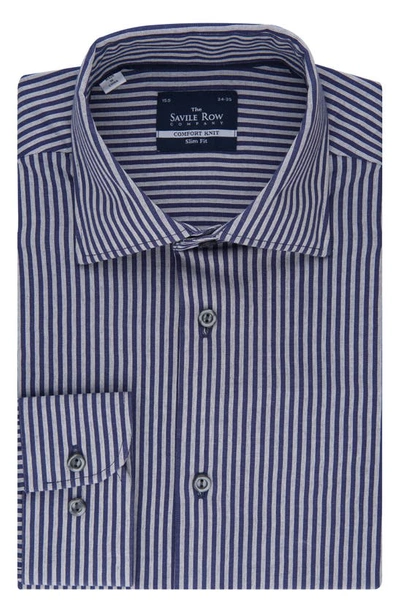 Savile Row Co The Mpany Collared Dress Shirt In Navy