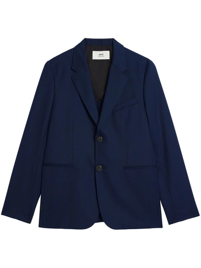 Ami Alexandre Mattiussi Single-breasted Blazer In Blue