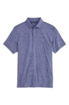 Vineyard Vines Stripe Sankaty Short Sleeve Performance Polo In Maritime Blue