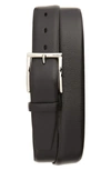 Torino Calfskin Leather Belt In Black