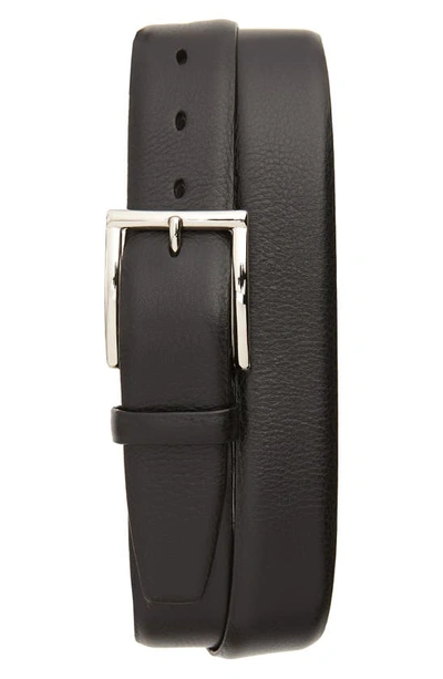 Torino Calfskin Leather Belt In Black