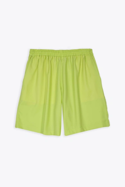 Bonsai Wool Blend Shorts In Green