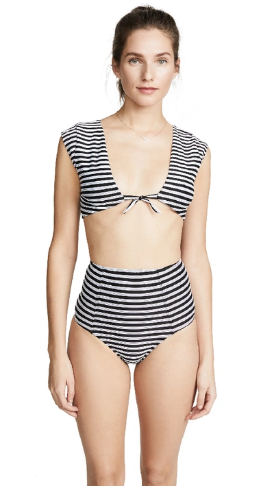 6 Shore Road Coco Bikini Top In Stripes