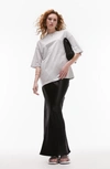 Topshop Oversize T-shirt In Grey