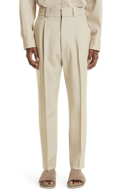 Fear Of God Eternal Virgin Wool Suit Pants In Beige