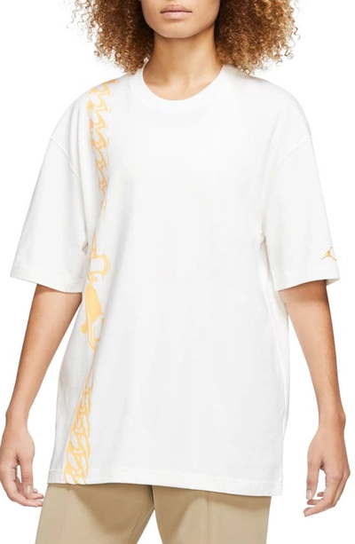 Jordan Oversize Graphic T-shirt In White/white