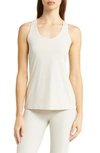 Zella Racerback Tank In Grey Moonbeam