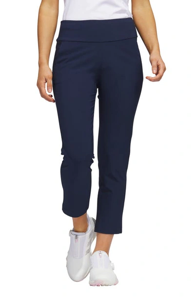 Adidas Golf Pull-on Ankle Pants In Collegiate Navy