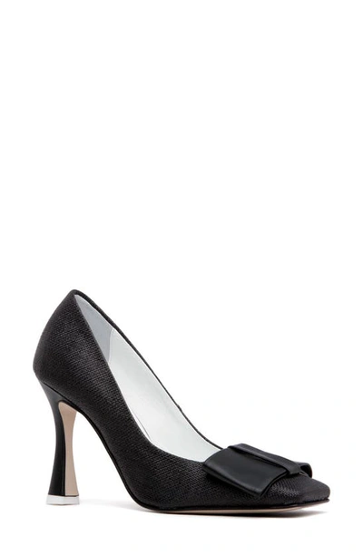 Beautiisoles Gioanna Pump In Black Fabric/ Leather