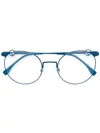 Fendi Round Glasses In Blue