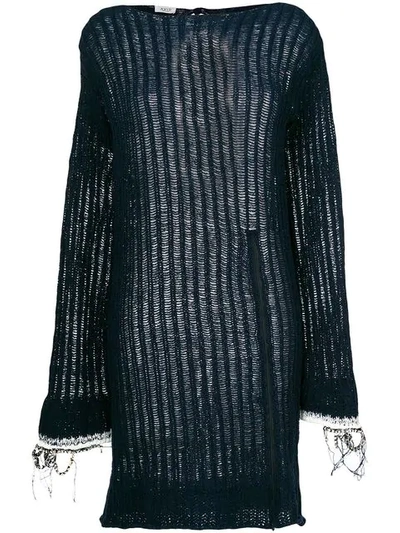 Aviu Aviù Open Knit Sweater Dress - Blue