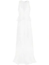 Olympiah Lace Long Dress - White