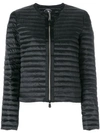 Save The Duck Zipped Padded Jacket In Black