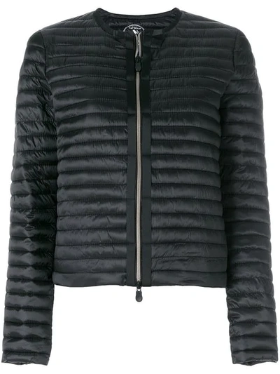 Save The Duck Zipped Padded Jacket In Black
