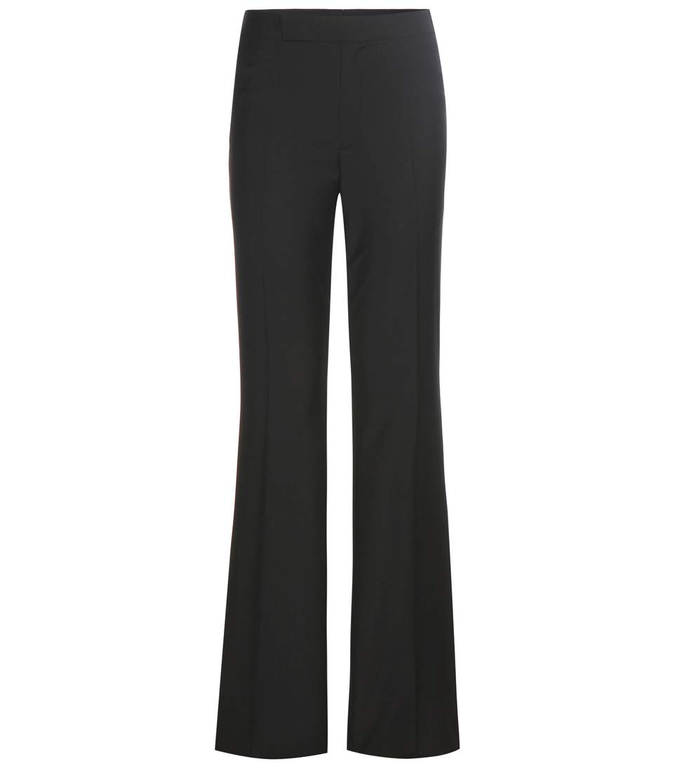 Valentino Wool And Mohair Trousers In Eero | ModeSens