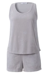 Barefoot Dreams ® Cozyterry Luxechic Tank & Shorts Pajamas In Fog Gray