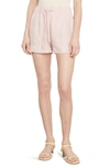 Vince Drawstring Shorts In Rose Pearl