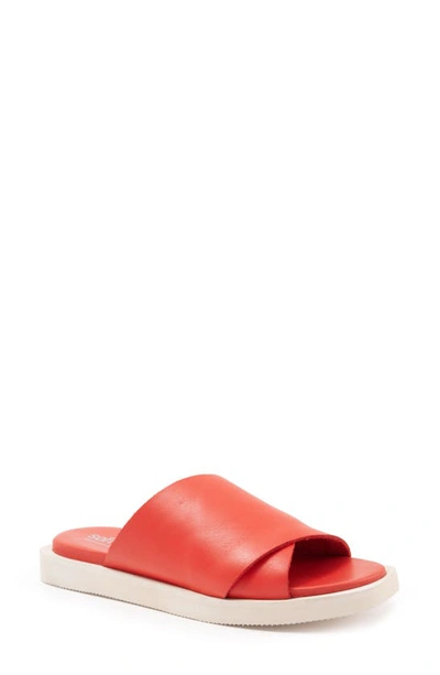Softwalk Kara Slide Sandal In Red