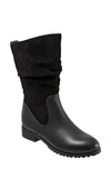Softwalk Mercer Bootie In Black Faux Leather