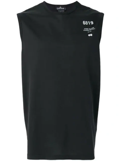 Stone Island Shadow Project Printed Tank Top In Black | ModeSens