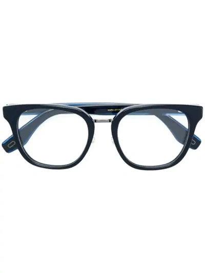 Marc Jacobs Round Glasses In Blue